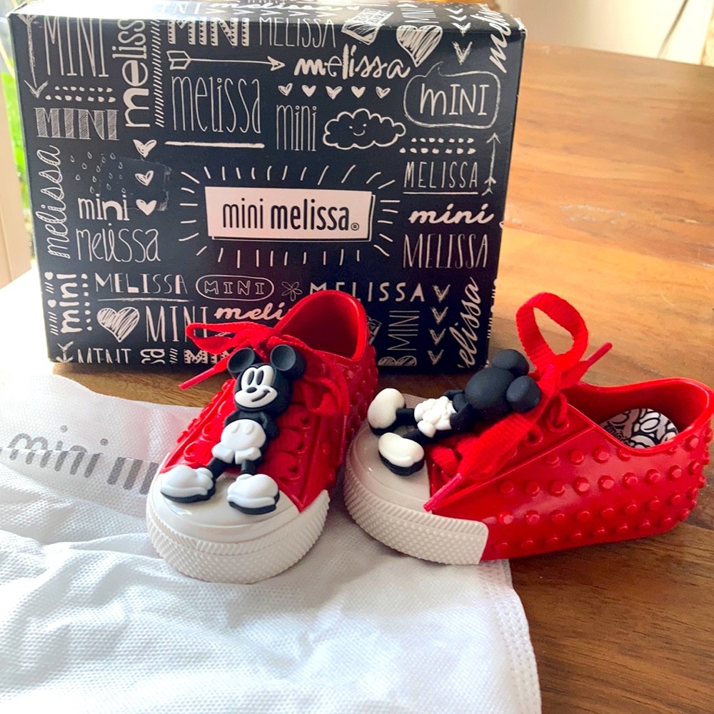 Mini Melissa unisex Mickey Mouse sneakers